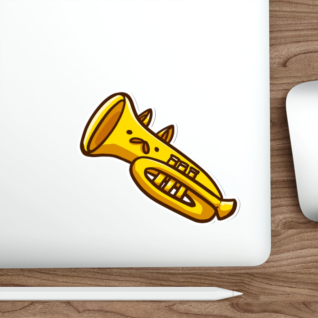 Cornet Cat Die-Cut Sticker