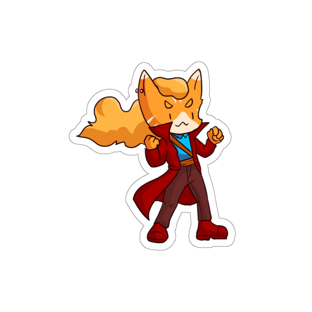 Adventurer Cat Die-Cut Sticker