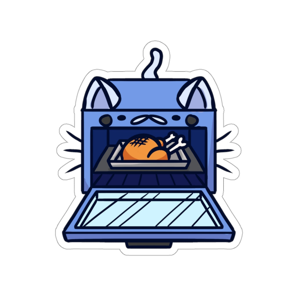 Oven Cat Die-Cut Sticker