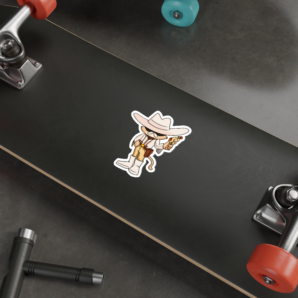 Cowboy Cat Die-Cut Sticker