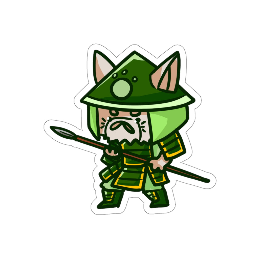 Yari Samurai Cat Die-Cut Sticker