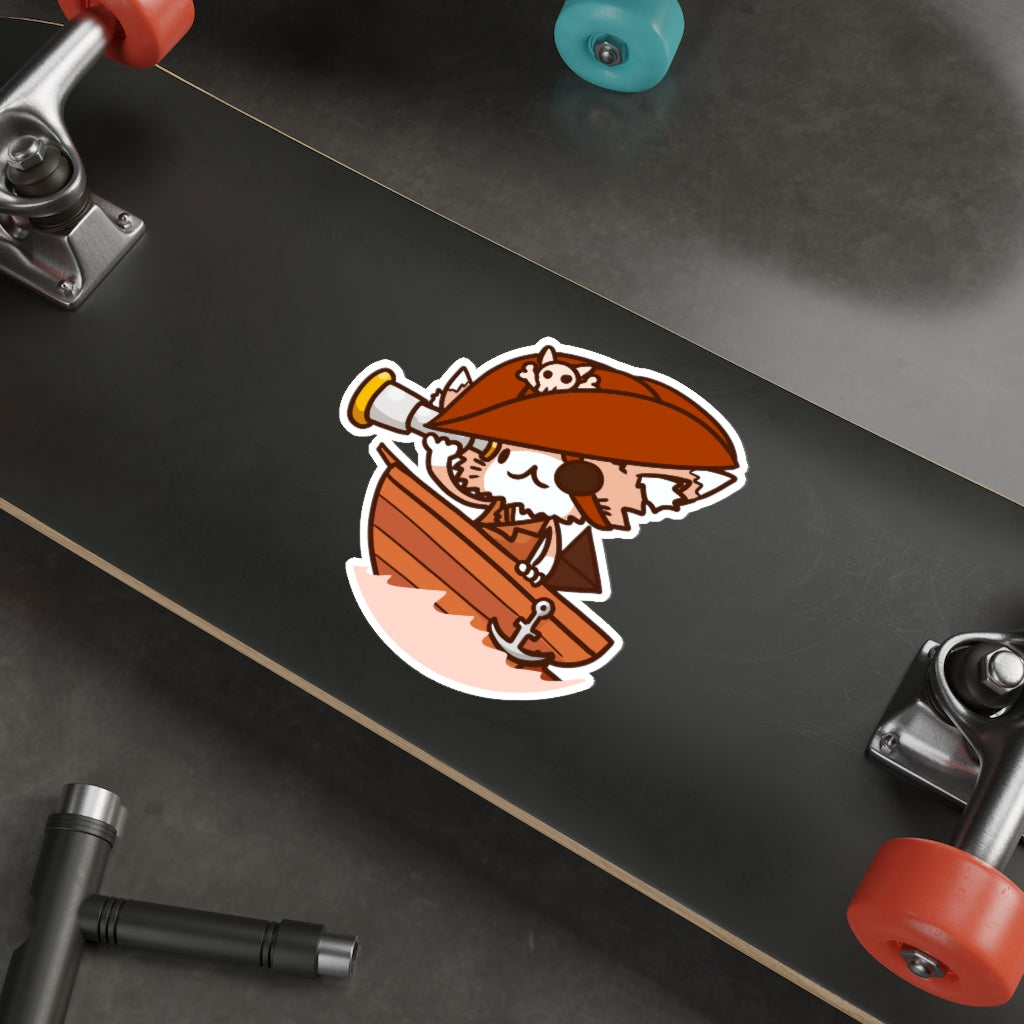 Pirate Cat Die-Cut Sticker