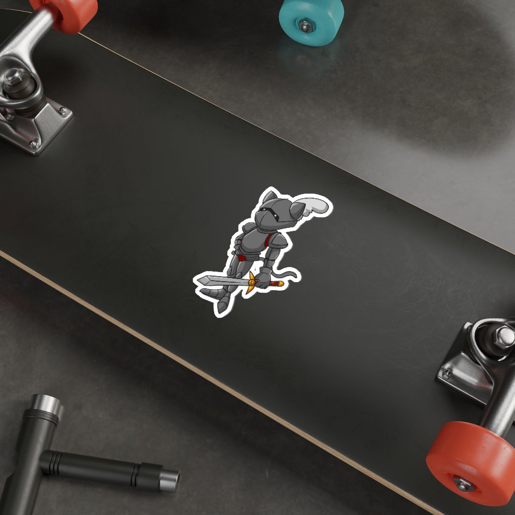 Knight Cat Die-Cut Sticker