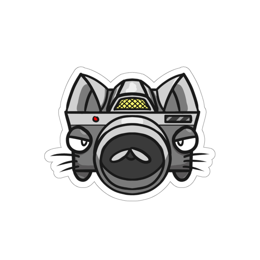Camera Cat Die-Cut Sticker