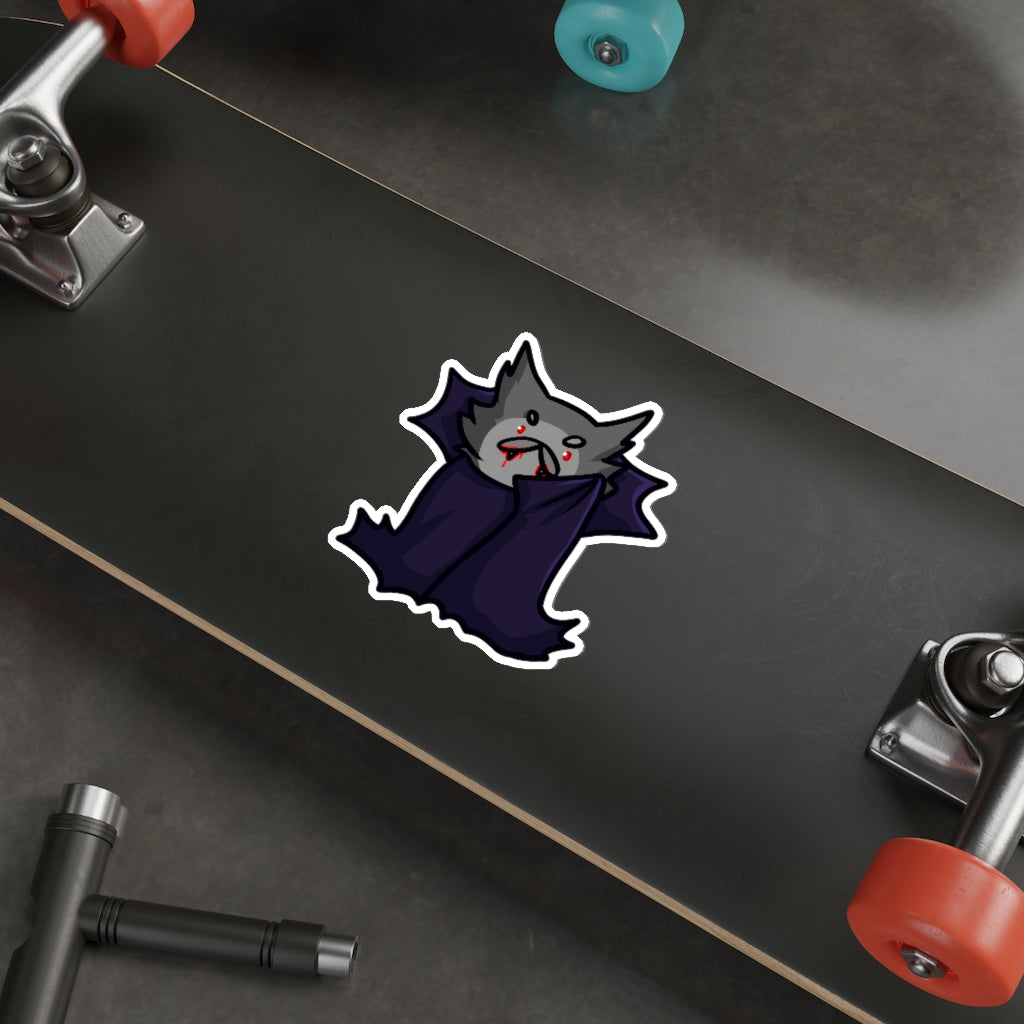 Vampire Cat Die-Cut Sticker