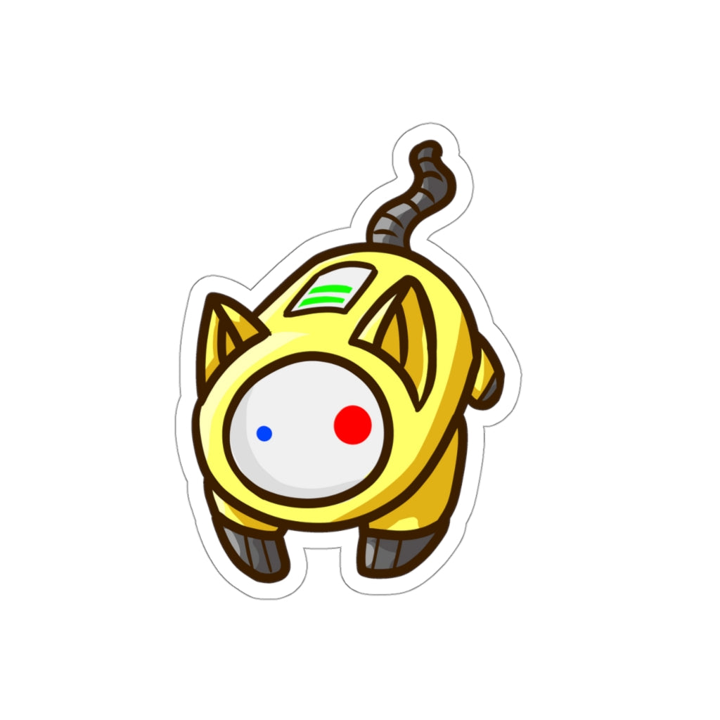 Battery Cat Die-Cut Sticker