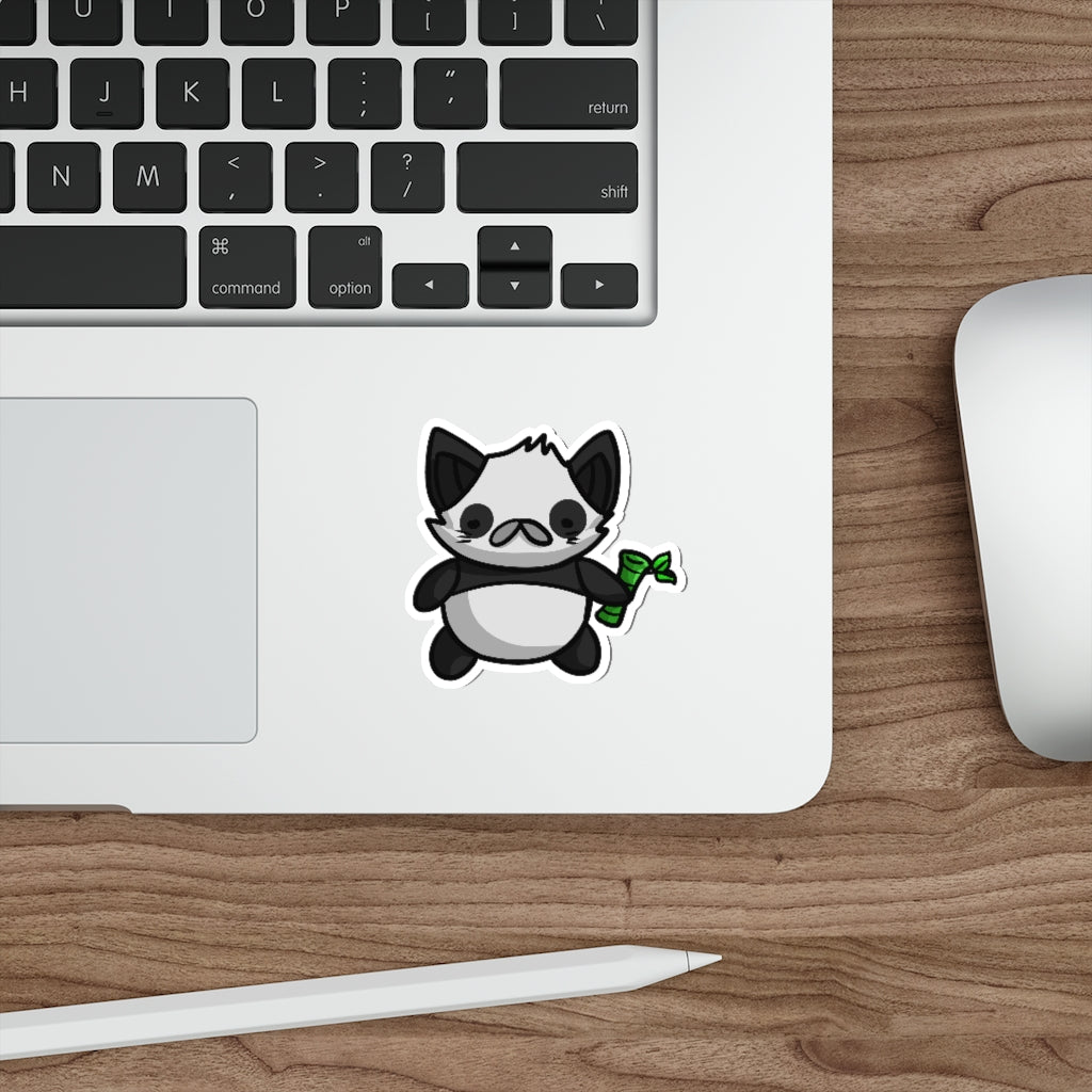 Panda Cat Die-Cut Sticker