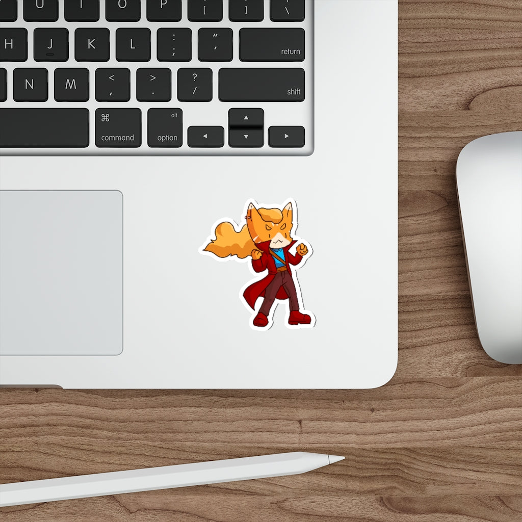 Adventurer Cat Die-Cut Sticker
