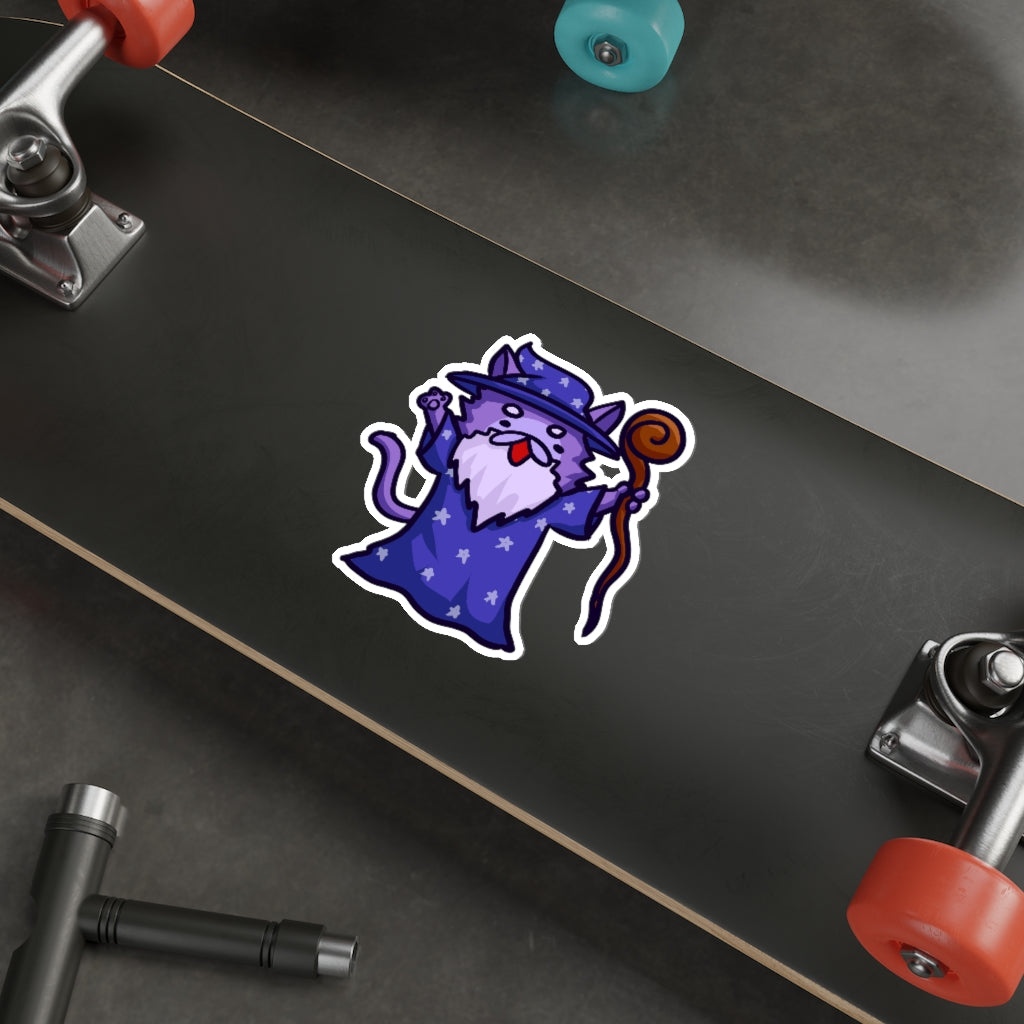 Wizard Cat Die-Cut Sticker