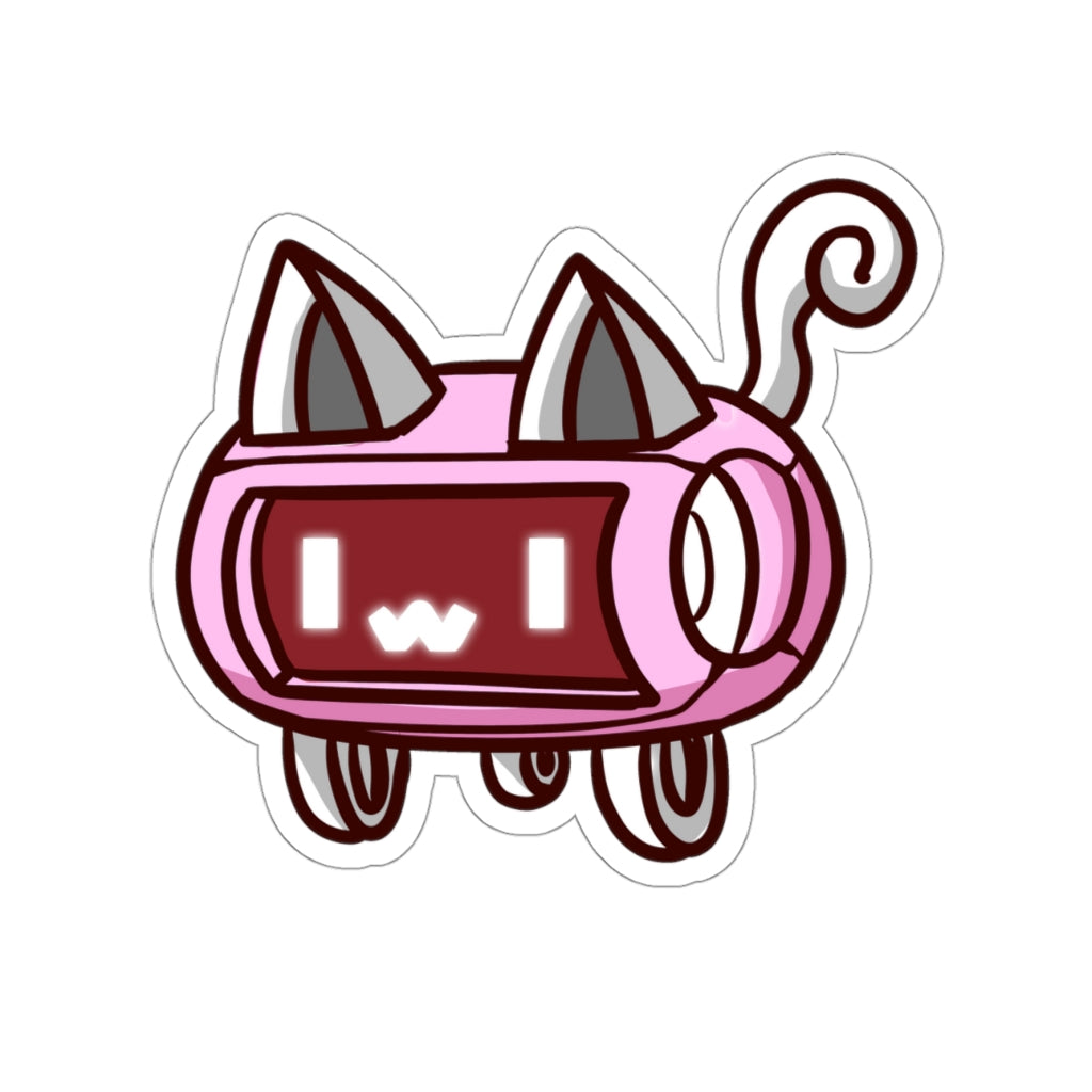 Speaker Cat Die-Cut Sticker