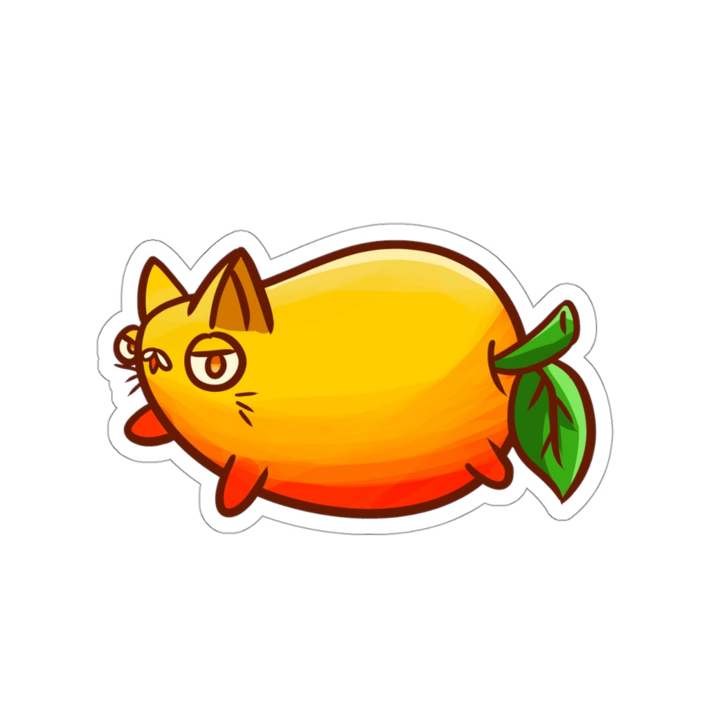 Mango Cat Die-Cut Sticker