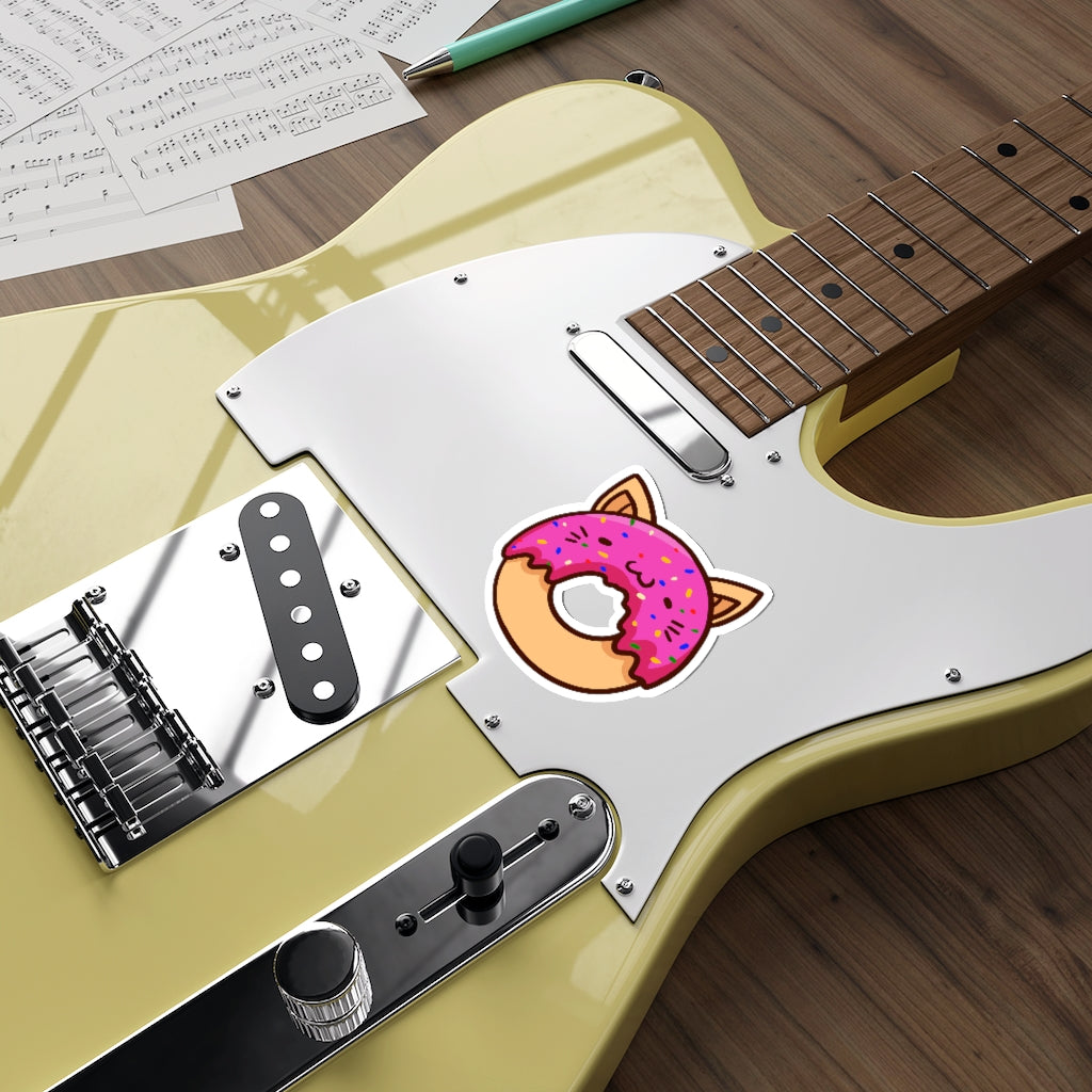 Donut Cat Die-Cut Sticker