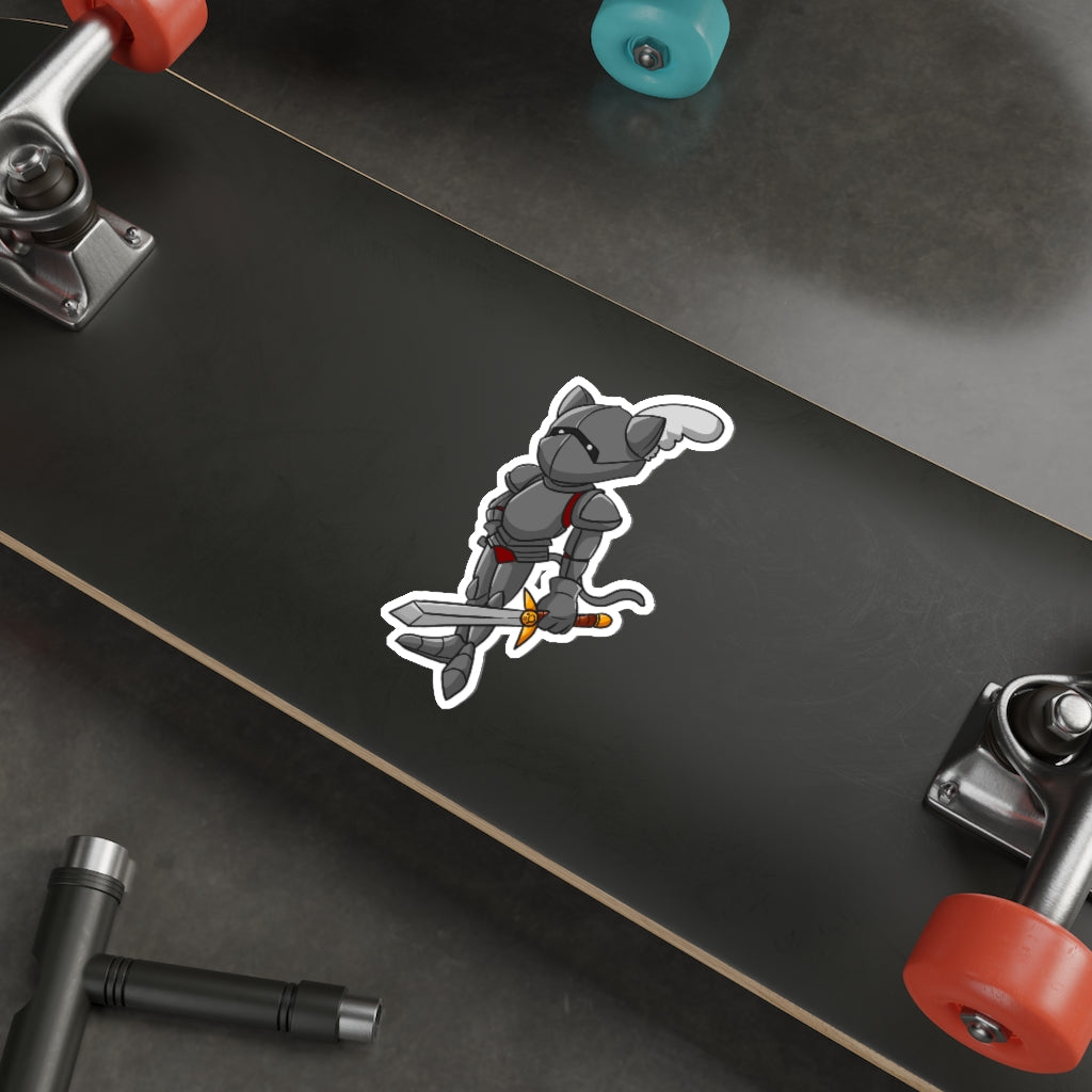 Knight Cat Die-Cut Sticker