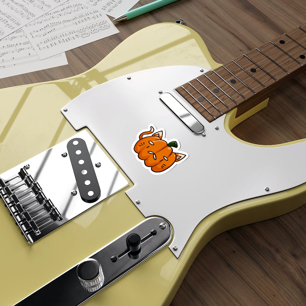 Pumpkin Cat Die-Cut Sticker