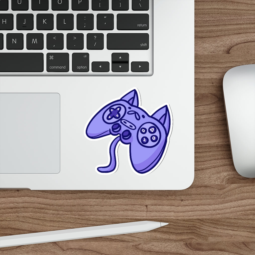 Controller Cat Die-Cut Sticker
