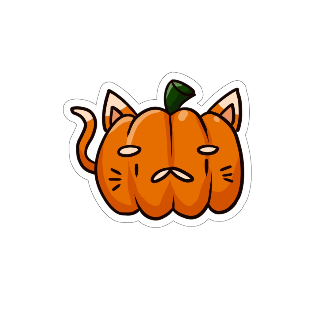 Pumpkin Cat Die-Cut Sticker