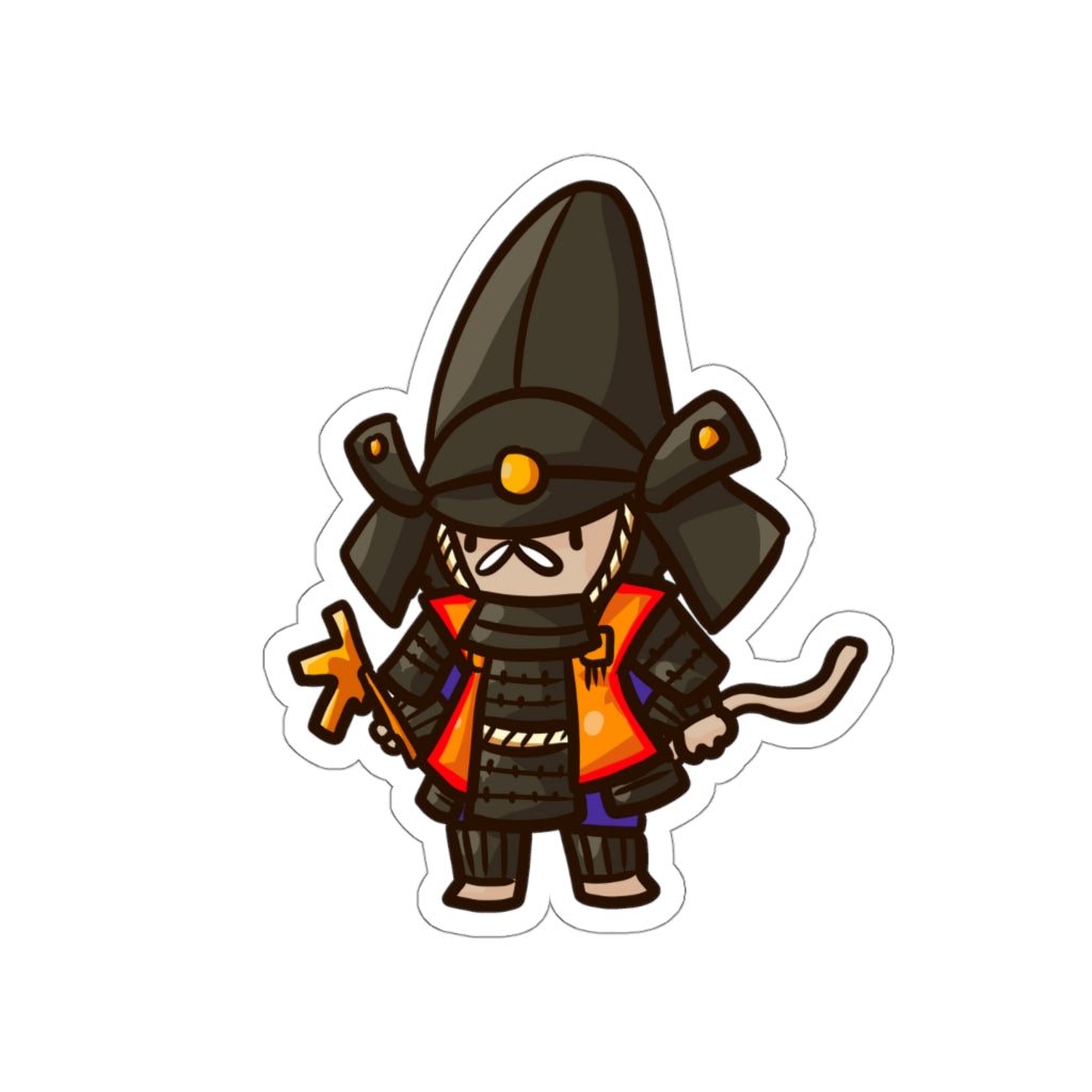 Hatamoto Samurai Cat Die-Cut Sticker