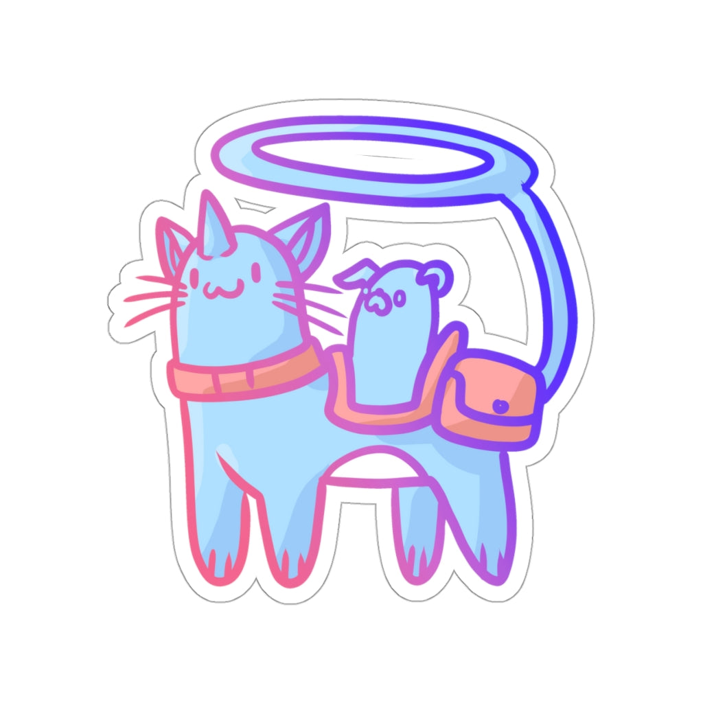 Magical Adventure Cat Die-Cut Sticker