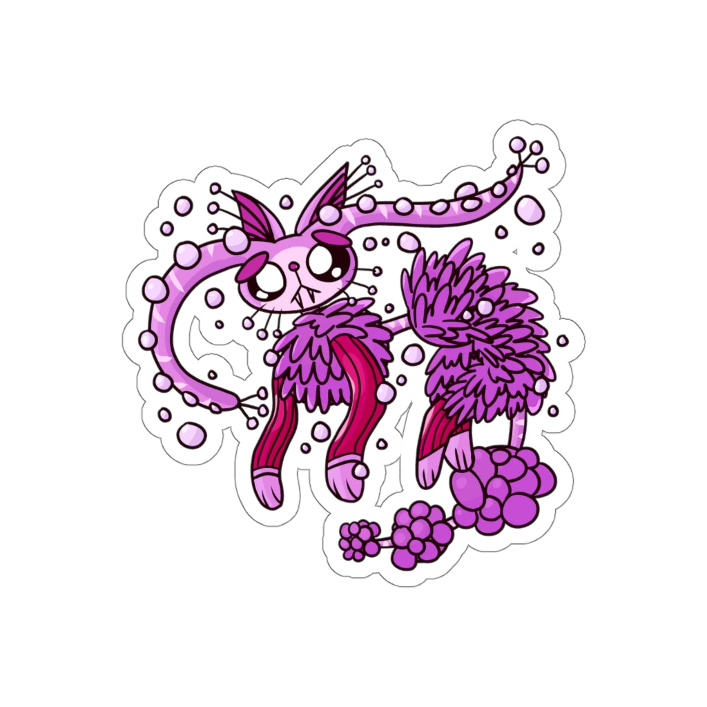 Suction Cup Cat Die-Cut Sticker