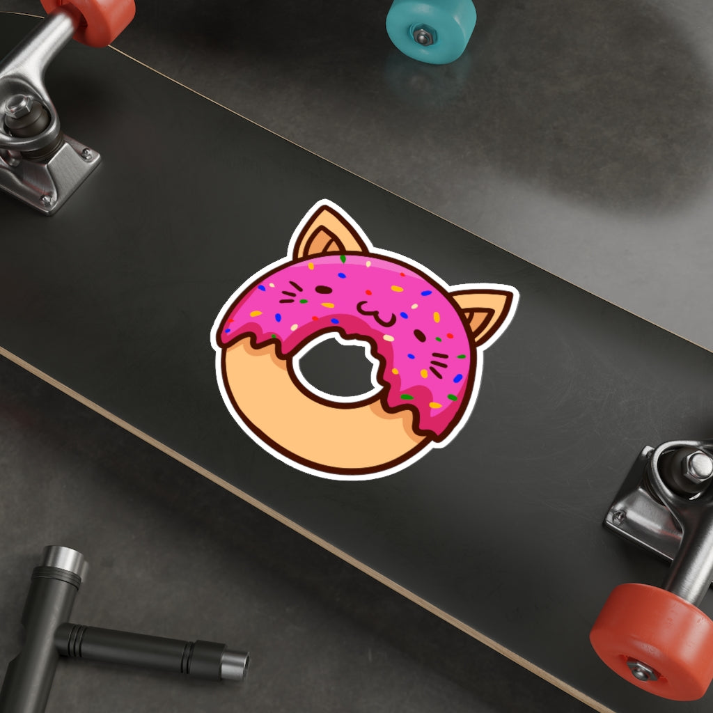 Donut Cat Die-Cut Sticker