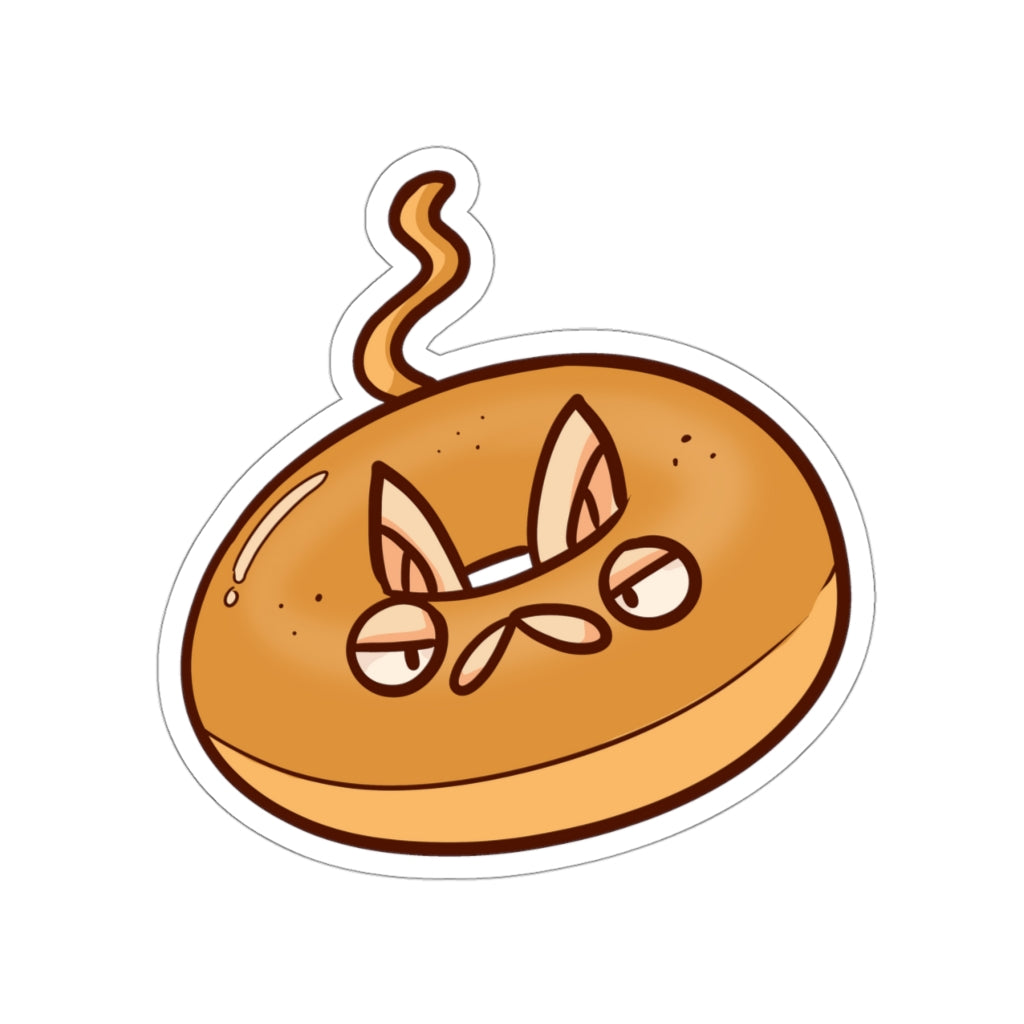 Bagel Cat Die-Cut Sticker