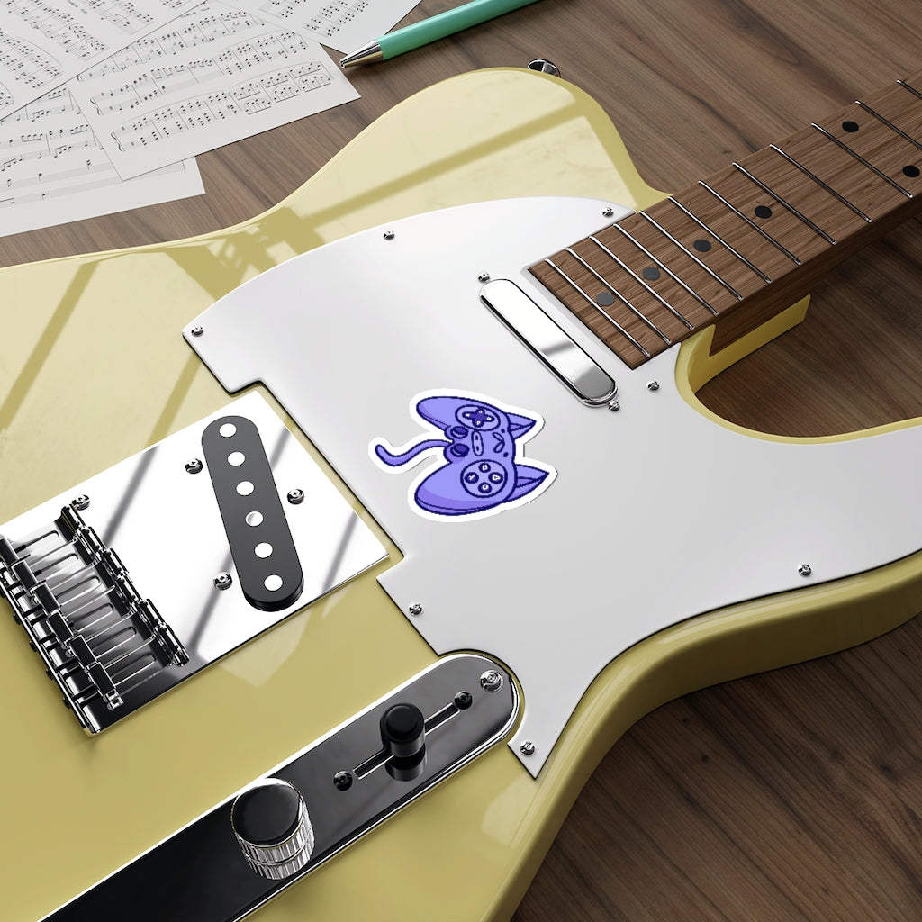 Controller Cat Die-Cut Sticker