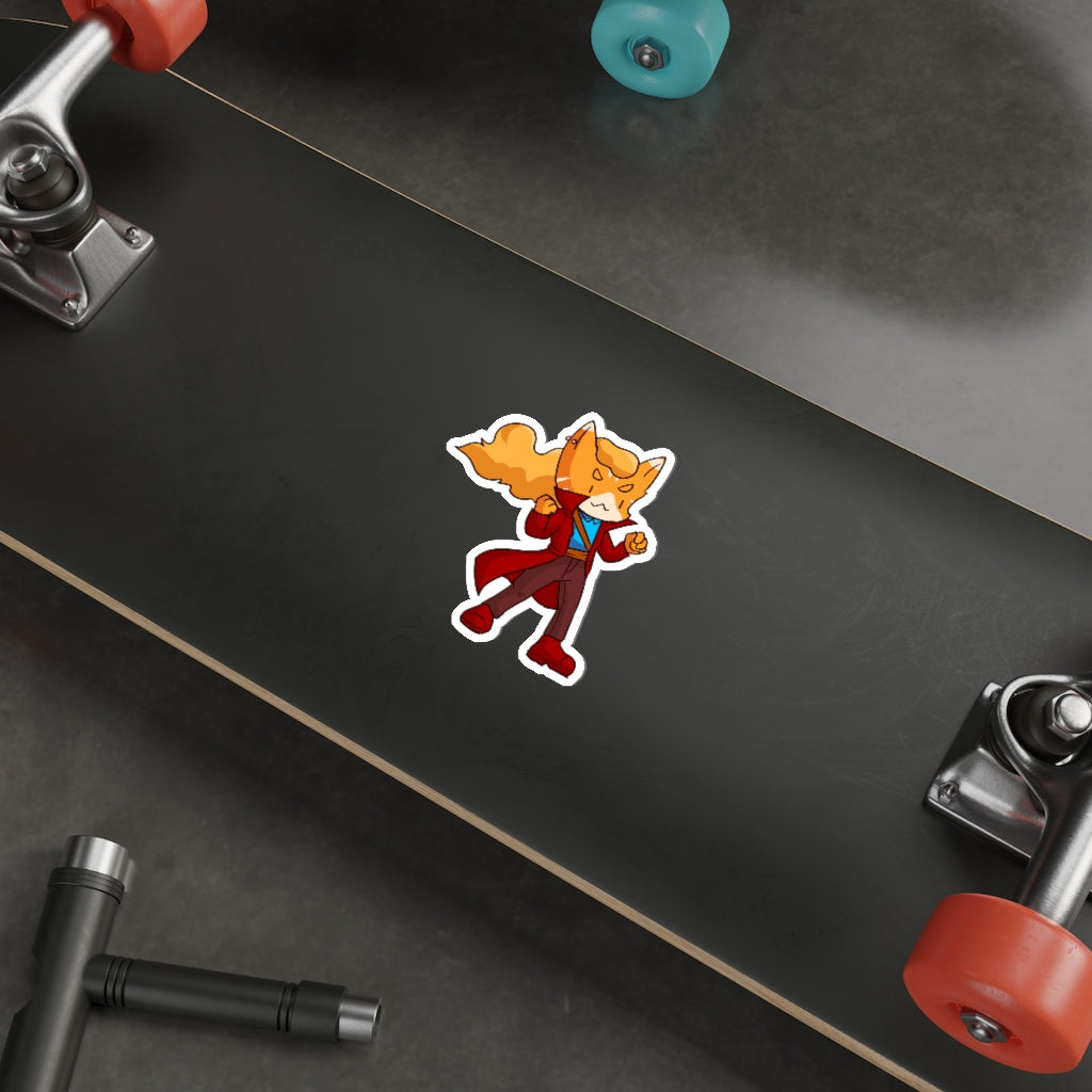 Adventurer Cat Die-Cut Sticker