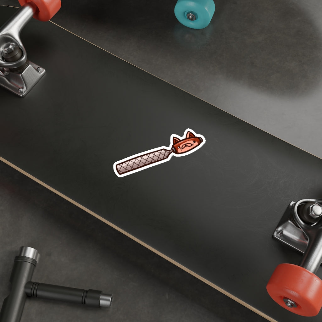 File Cat Die-Cut Sticker
