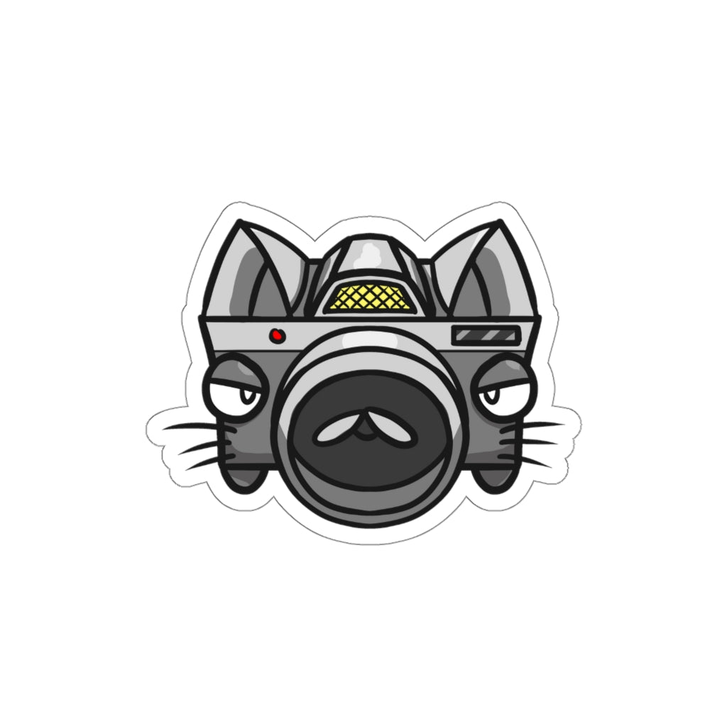 Camera Cat Die-Cut Sticker