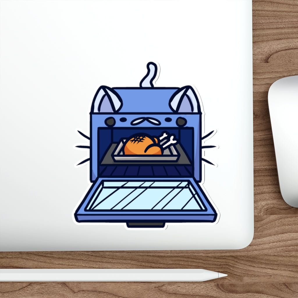 Oven Cat Die-Cut Sticker
