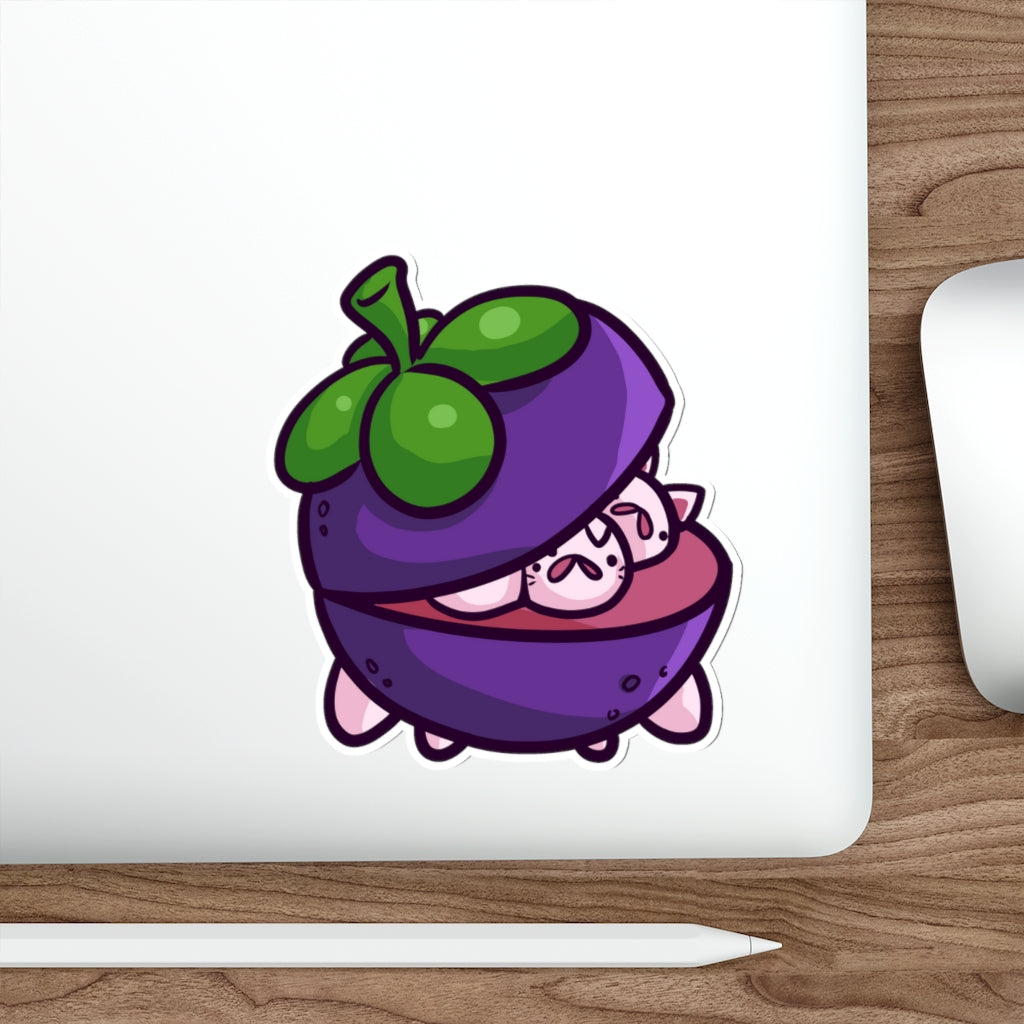 Mangosteen Cats Die-Cut Sticker