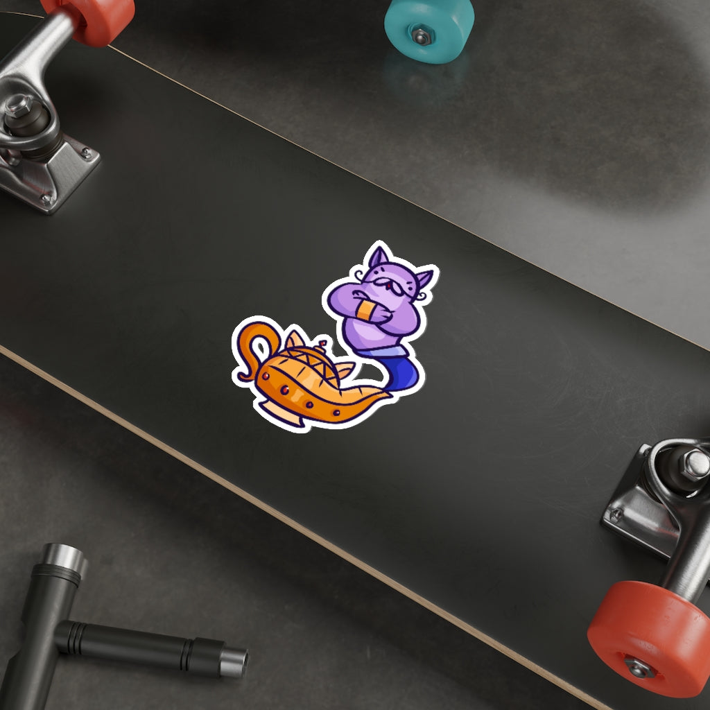 Djinn Cat Die-Cut Sticker