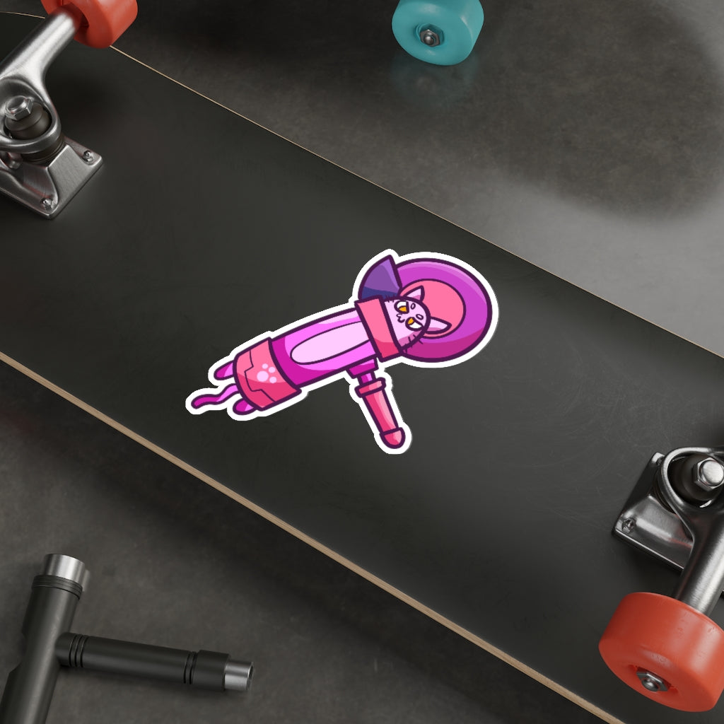Angle Grinder Cat Die-Cut Sticker
