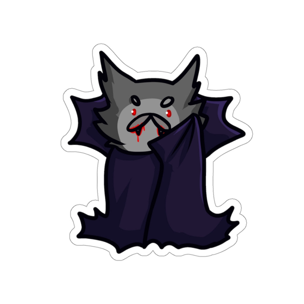 Vampire Cat Die-Cut Sticker