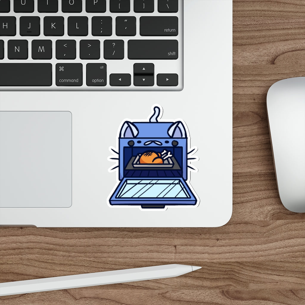 Oven Cat Die-Cut Sticker