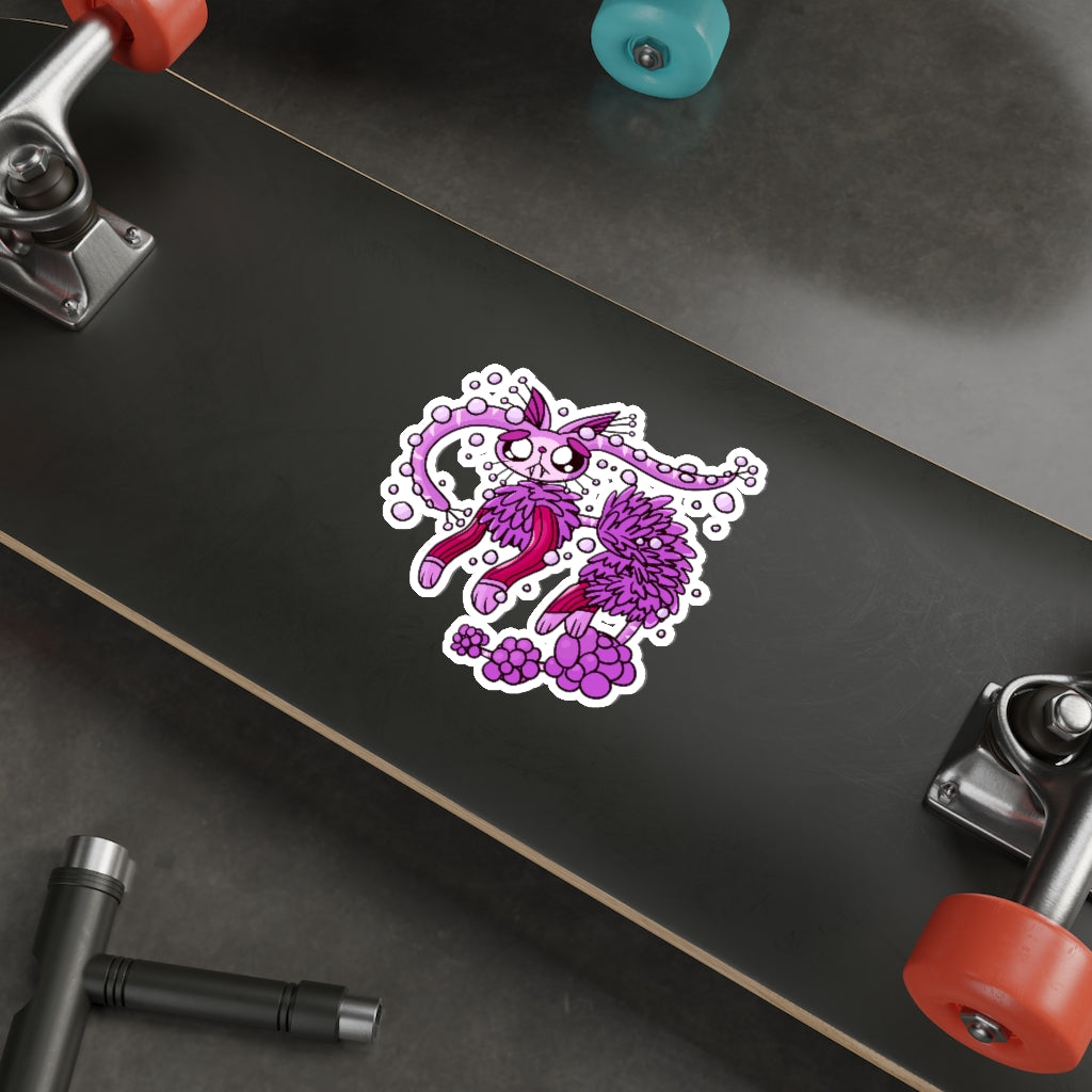 Suction Cup Cat Die-Cut Sticker