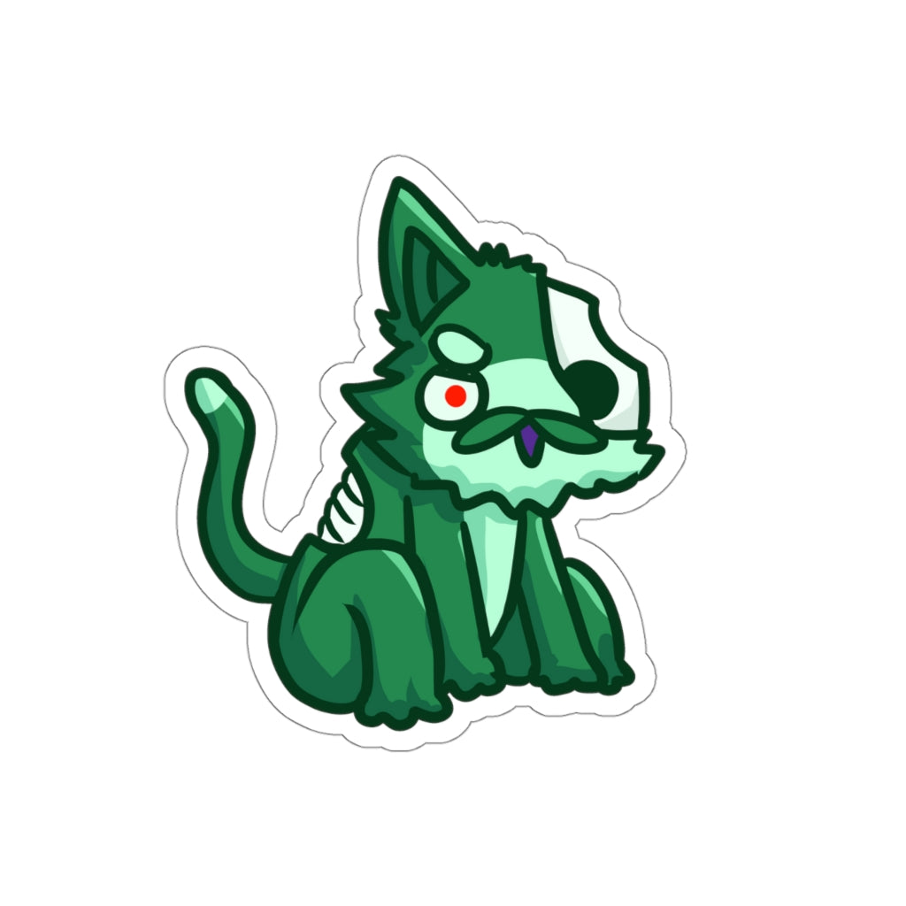 Zombie Cat Die-Cut Sticker