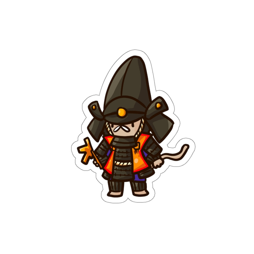 Hatamoto Samurai Cat Die-Cut Sticker
