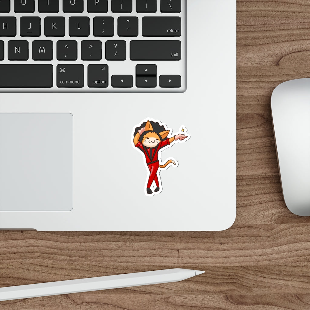 Pop Cat Die-Cut Sticker