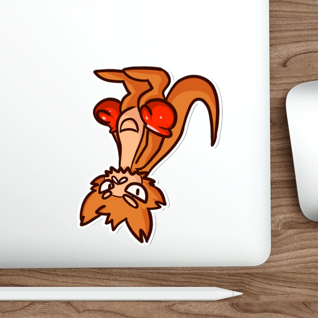 Kangaroo Cat Die-Cut Sticker