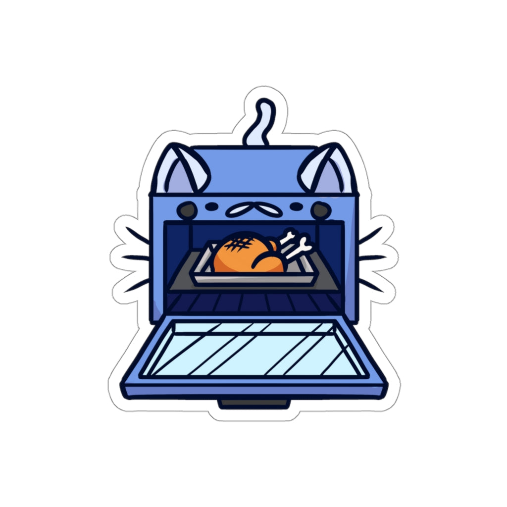 Oven Cat Die-Cut Sticker