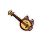 Banjo Cat Die-Cut Sticker
