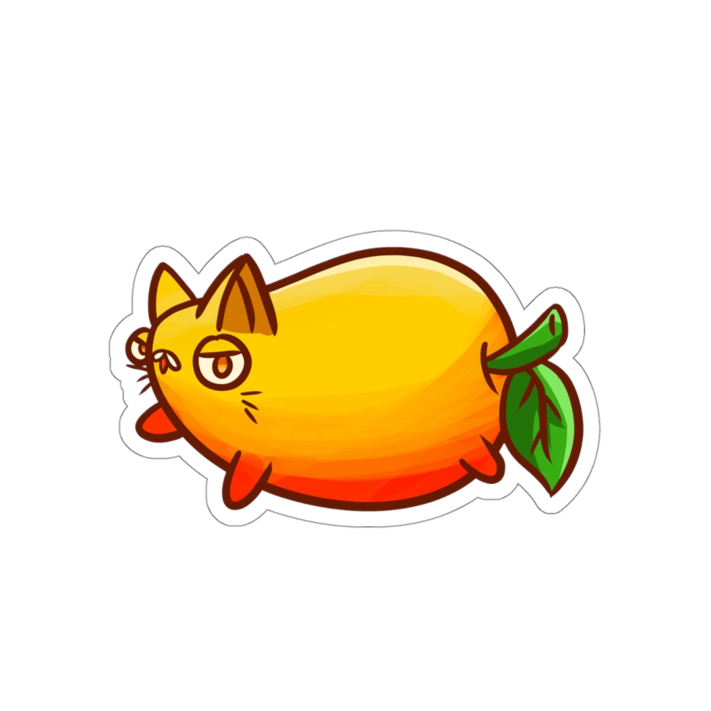 Mango Cat Die-Cut Sticker