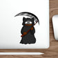 Grim Reaper Cat Die-Cut Sticker