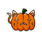 Pumpkin Cat Die-Cut Sticker