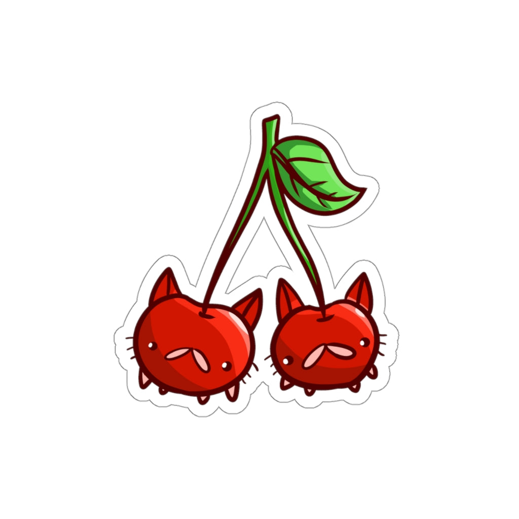 Cherry Cats Die-Cut Sticker
