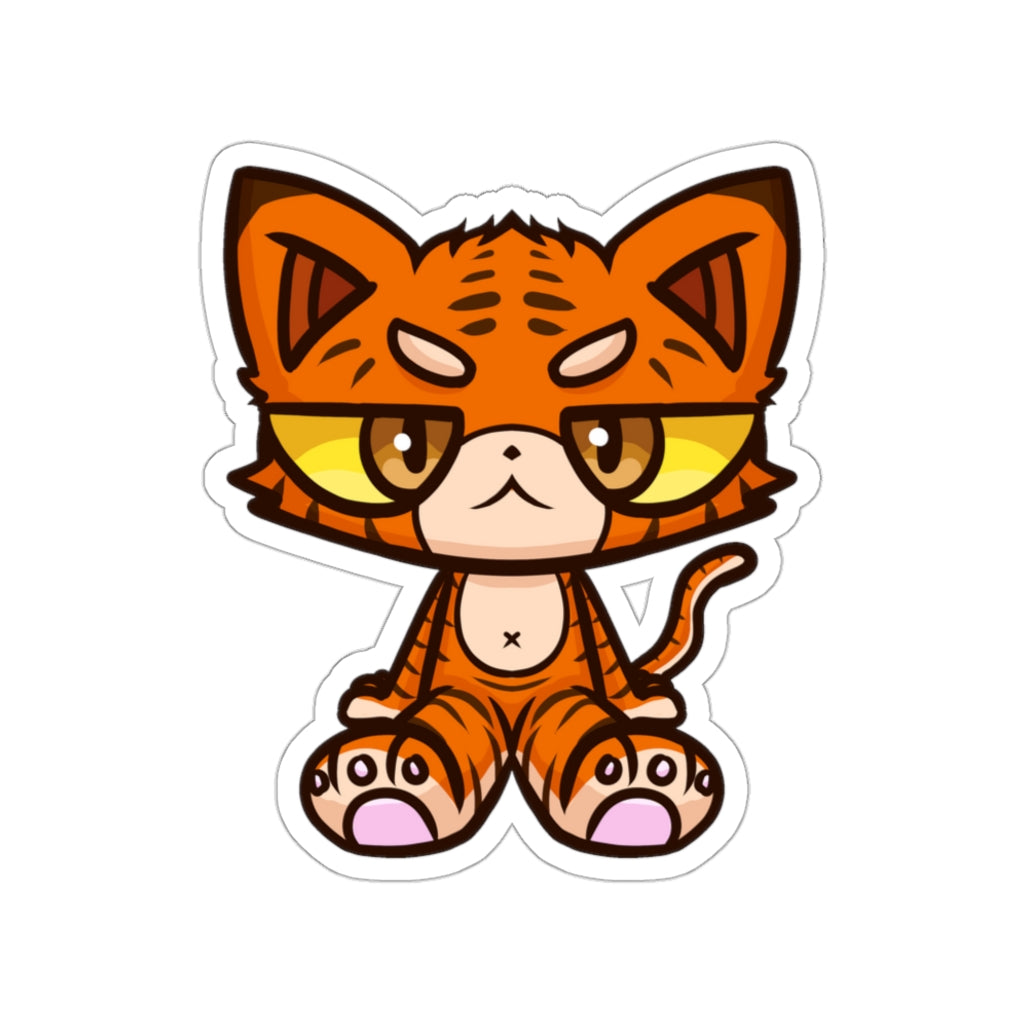 Tiger Cat Die-Cut Sticker