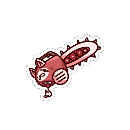 Chainsaw Cat Die-Cut Sticker