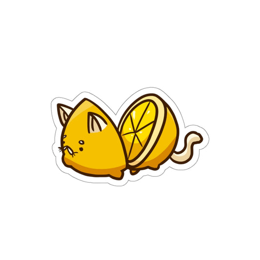 Lemon Cat Die-Cut Sticker