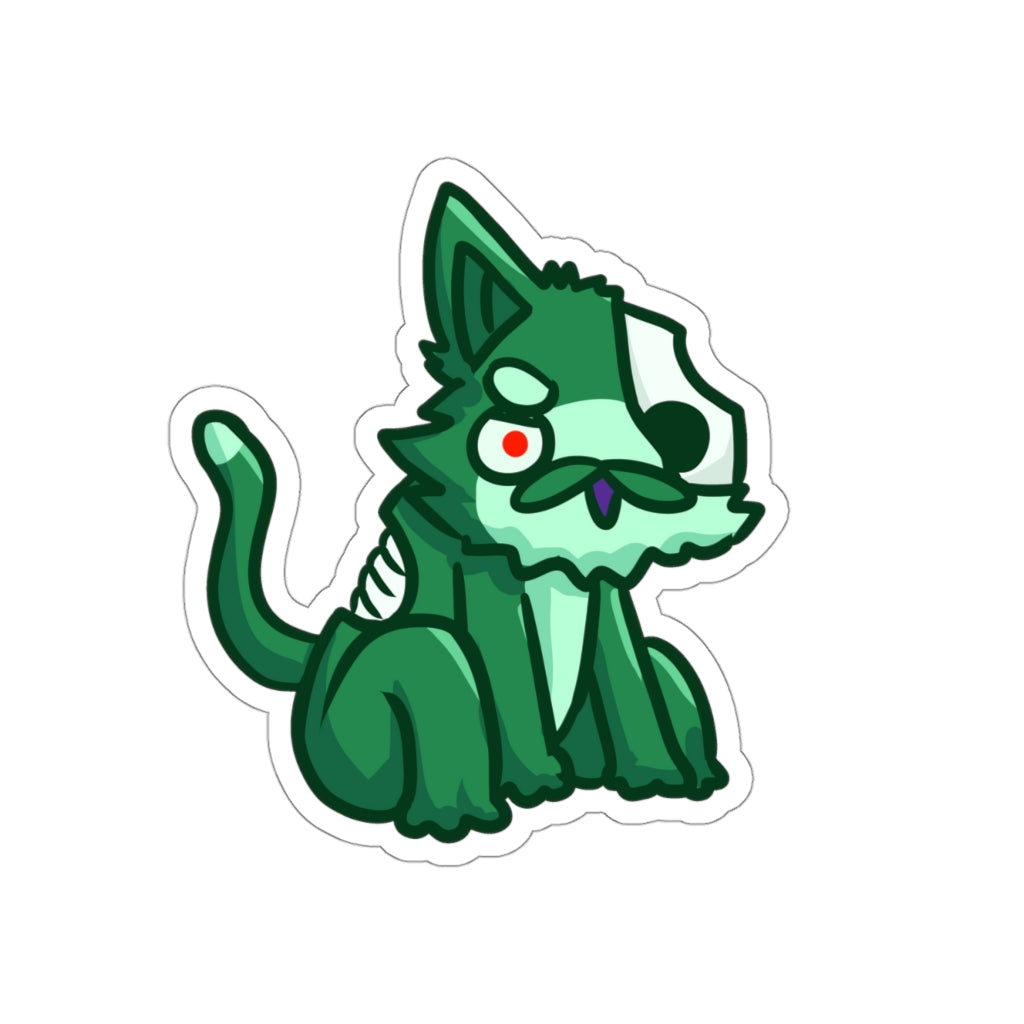 Zombie Cat Die-Cut Sticker